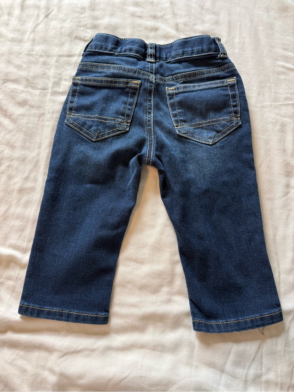 Cat & Jack Dark Wash Blue Kids Jeans - Picture 3 of 4